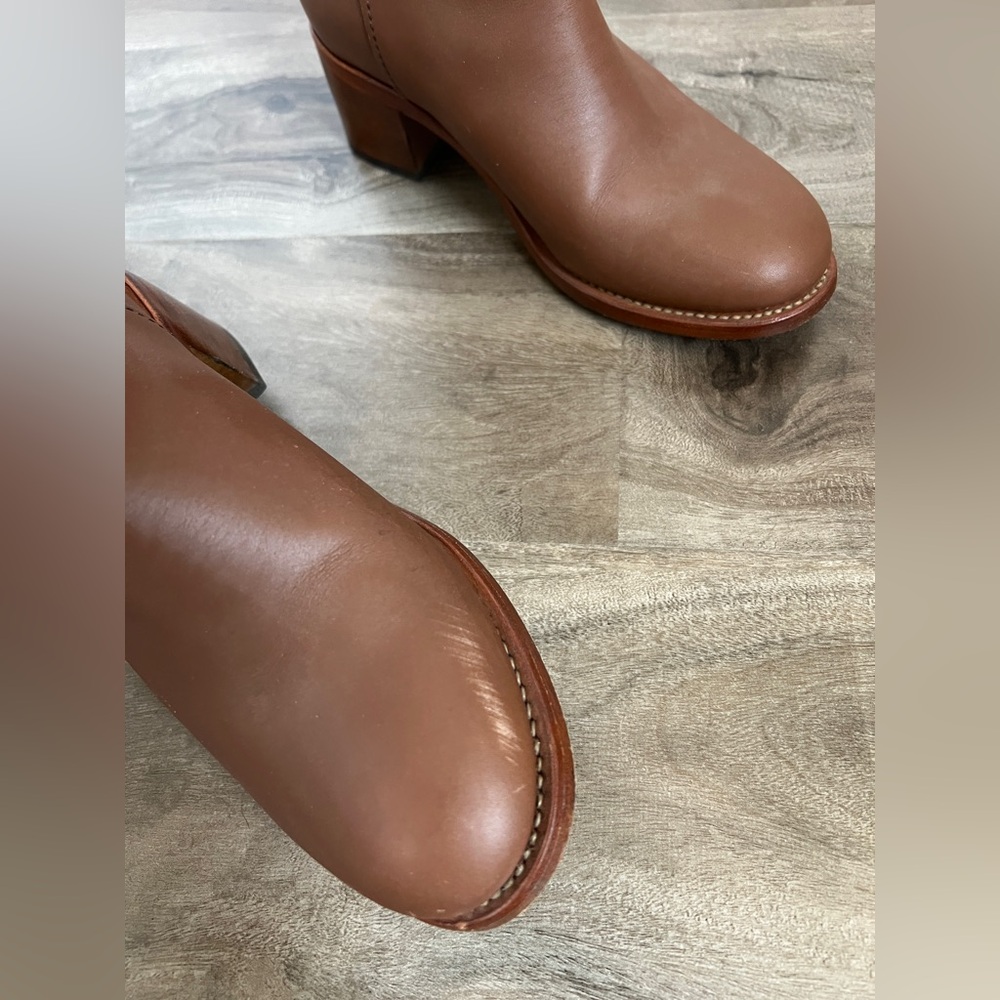 A.P.C. Tall Brown Leather Over-The-Knee Boots Apc Long Boots View 5